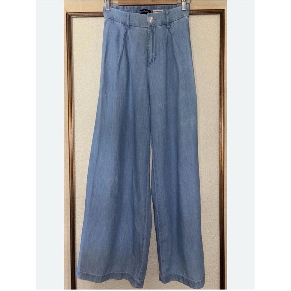 BCBGeneration Light Blue Wide-Leg Jeans